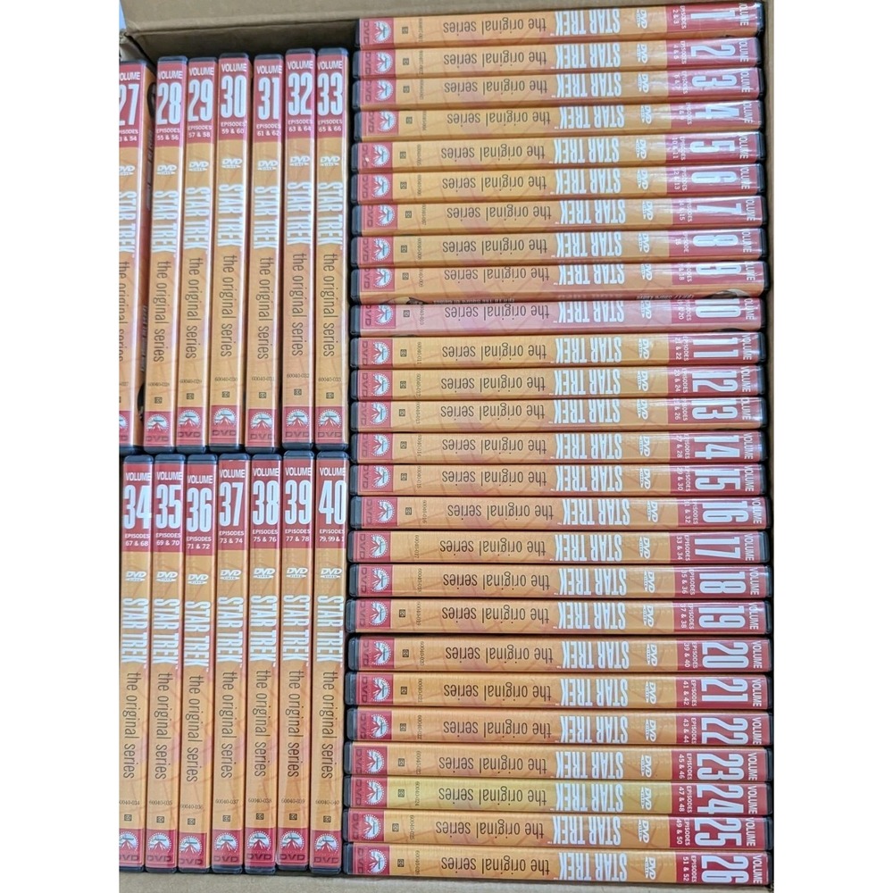 Star Trek The Original Series Complete DVD Set Vols 1-40 TOS Remastered Lot EUC